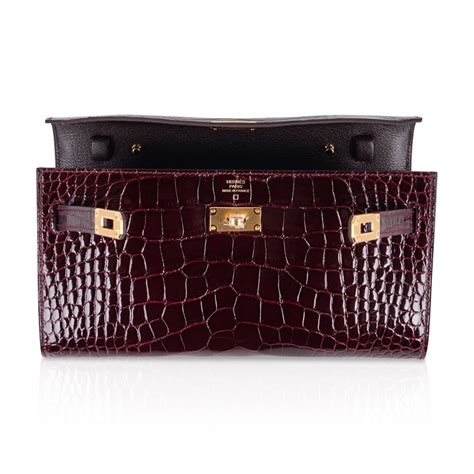 hermes kelly to go crocodile